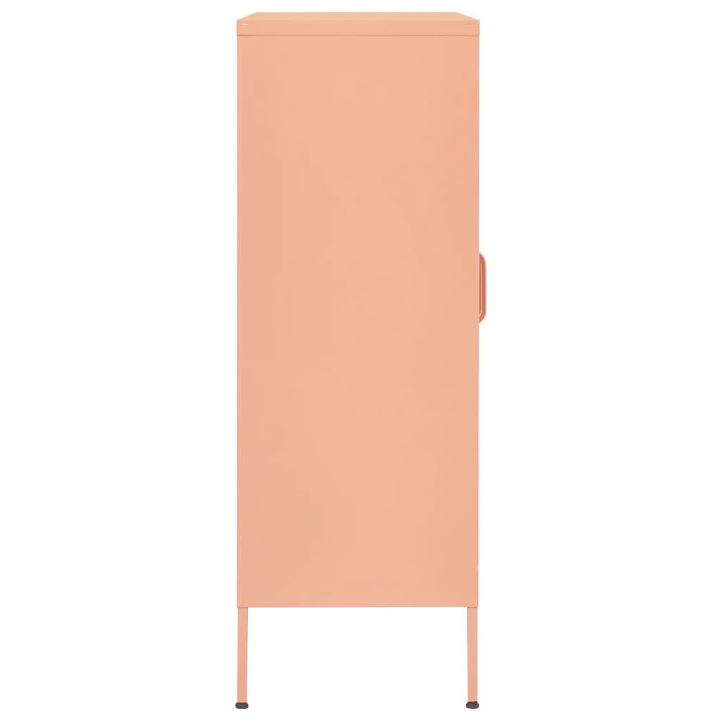 vidaXL Ντουλάπι Αποθήκευσης Ροζ 80 x 35 x 101,5 εκ. Ατσάλινο