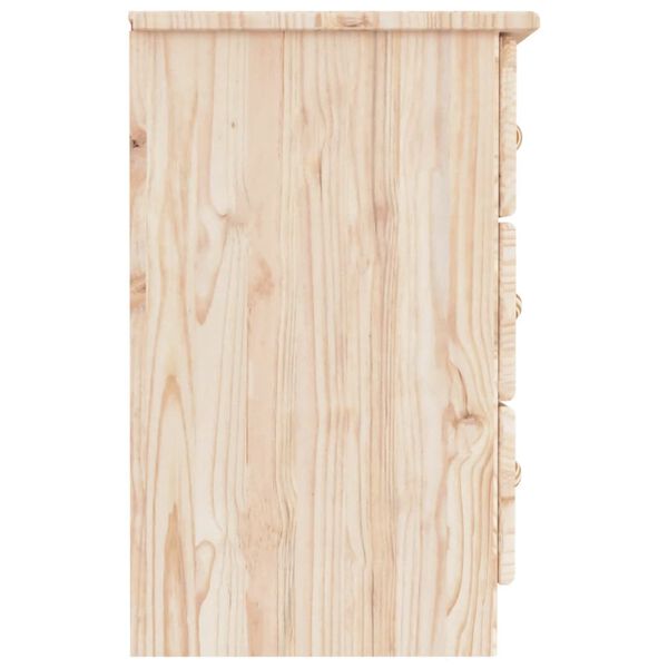 vidaXL Κομοδίνο ALTA 41 x 35 x 55,5 εκ. από Μασίφ Ξύλο Πεύκου