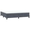 vidaXL Κρεβάτι Boxspring χωρίς Στρώμα Σκούρο Γκρι 200x210 εκ Βελούδινο