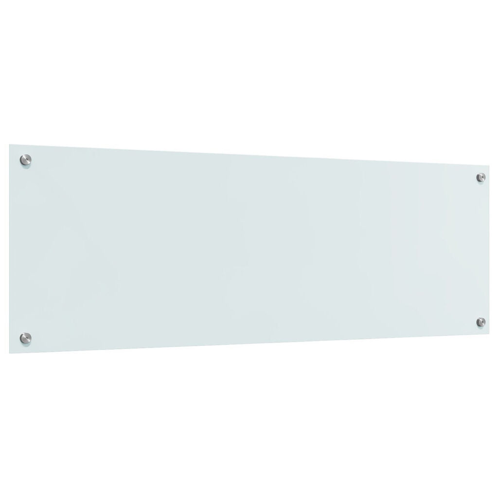 vidaXL Λευκή Επιφάνεια Κουζίνας 120x40x0,6 cm από Σκληρυμένο Γυαλί