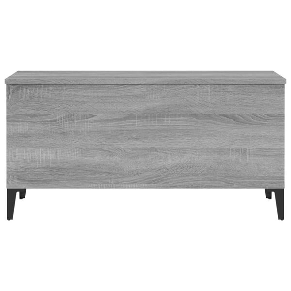 vidaXL Τραπεζάκι Σαλονιού Γκρι Sonoma 90x44,5x45 εκ.Επεξεργασμένο Ξύλο