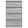 vidaXL Συρταριέρα Γκρι Sonoma 60x35x98,5 εκ. από Επεξεργασμένο Ξύλο