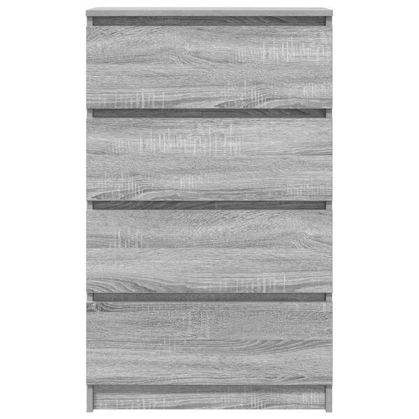 vidaXL Συρταριέρα Γκρι Sonoma 60x35x98,5 εκ. από Επεξεργασμένο Ξύλο