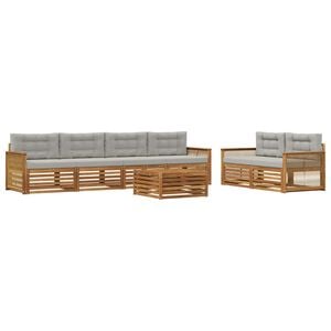 vidaXL &Sigma;&epsilon;&iota;&rho;ά &Kappa;&alpha;&nu;&alpha;&pi;έ &Epsilon;&xi;&omega;&tau;&epsilon;&rho;&iota;&kappa;&omicron;ύ 7 pcs &Phi;&upsilon;&sigma;&iota;&kappa;ό &kappa;&alpha;&iota; &Alpha;&nu;&omicron;&iota;&chi;&tau;ό &Gamma;&kappa;&rho;&iota;