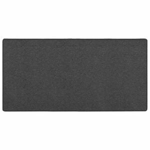 vidaXL Δερμάτινο Χαλί Σκούρο Γκρι 100 x 200 cm 100% Πολυπροπυλένιο