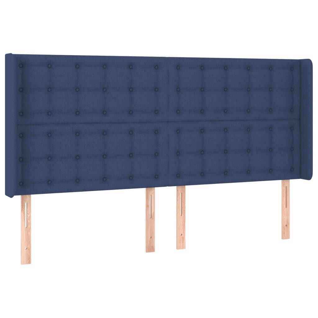 vidaXL Κεφαλάρι με Πτερύγια Μπλε 183x16x118/128 εκ. Υφασμάτινο