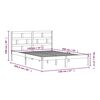 vidaXL Πλαίσιο Κρεβατιού 140x200 εκ. από Μασίφ Ξύλο Πεύκου