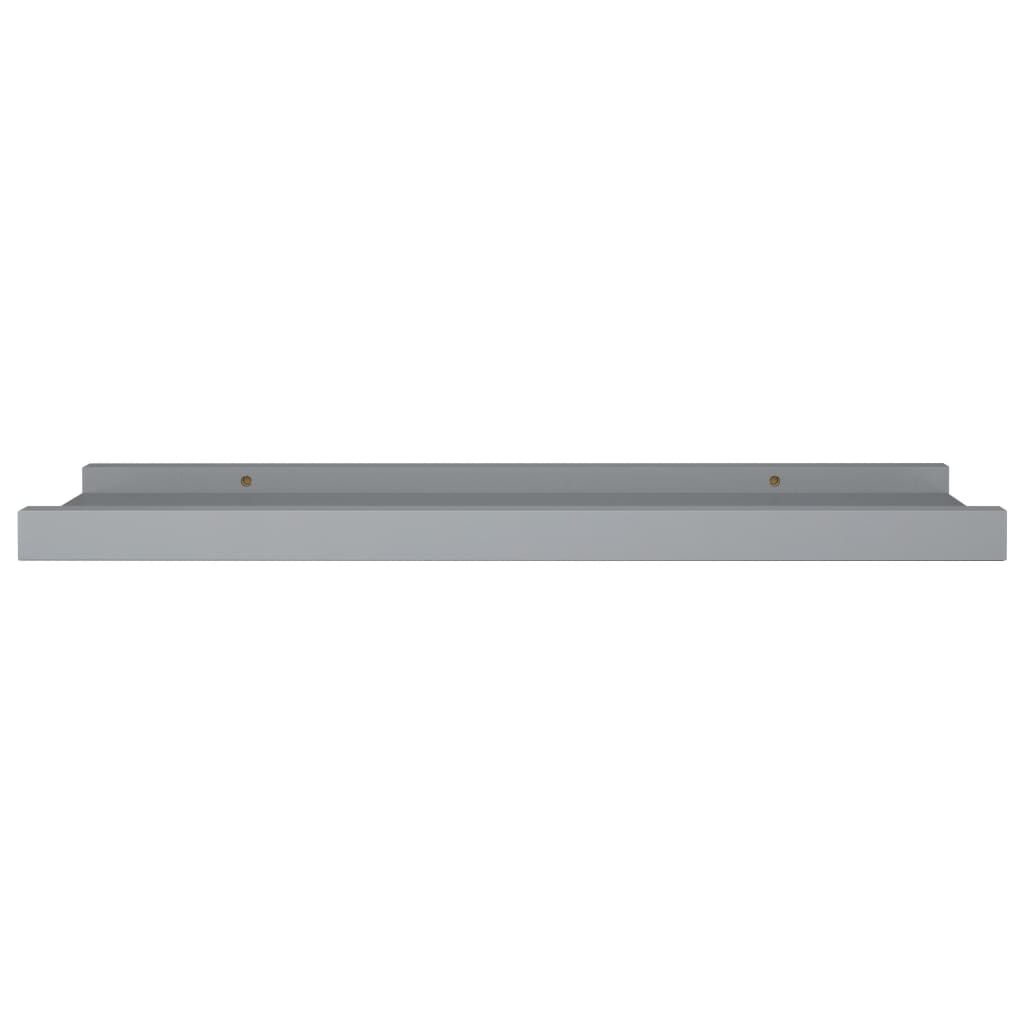 vidaXL Ράφια για Κορνίζες 2 τεμ. Γκρι 40 x 9 x 3 εκ. από MDF