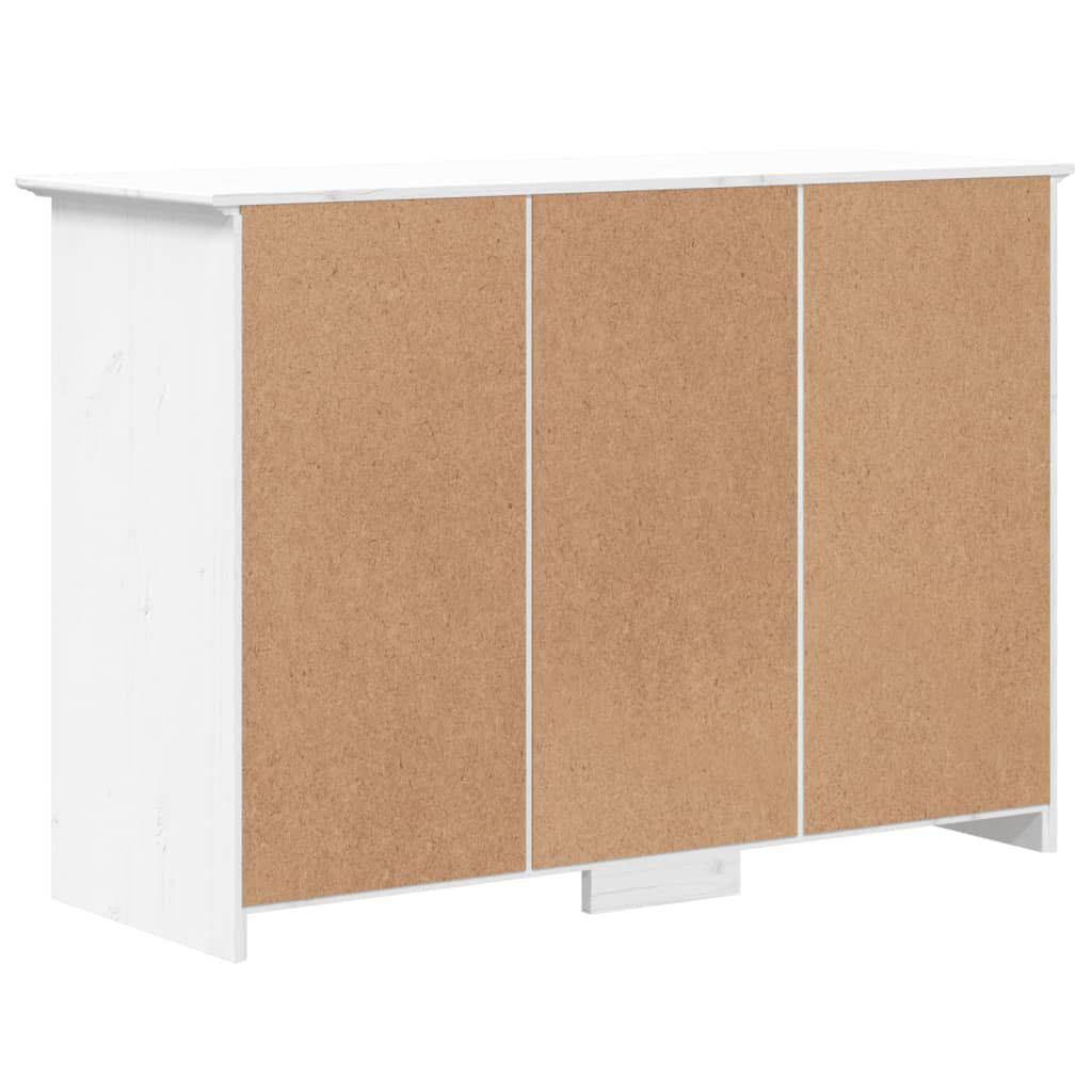 vidaXL Μπουφές BODO Λευκός 115,5x44x80 εκ. από Μασίφ Ξύλο Πεύκου