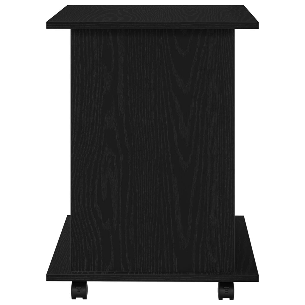 vidaXL Κυλιόμενο Ντουλάπι Μαύρη Δρυς 60x45x55 εκ - Επεξεργασμένο Ξύλο