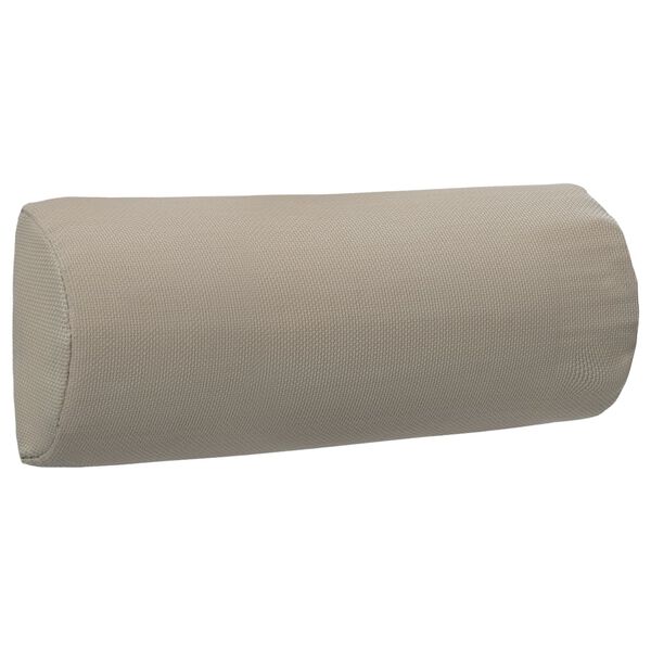 vidaXL Προσκέφαλο Σεζλόνγκ Taupe 40 x 7,5 x 15 εκ. από Textilene