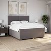 vidaXL &Kappa;&rho;&epsilon;&beta;ά&tau;&iota; Boxspring &mu;&epsilon; &Sigma;&tau;&rho;ώ&mu;&alpha; Taupe 180x200 &epsilon;&kappa;. &Upsilon;&phi;&alpha;&sigma;&mu;ά&tau;&iota;&nu;&omicron;