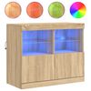 vidaXL &Nu;&tau;&omicron;&upsilon;&lambda;ά&pi;&iota; &mu;&epsilon; LED Sonoma &Delta;&rho;&upsilon;&sigmaf; 81 x 37 x 67 &epsilon;&kappa;.