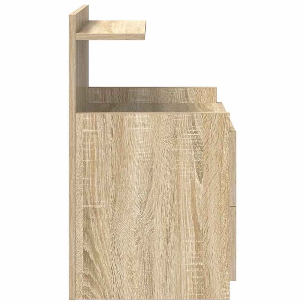 vidaXL Κομοδίνο με 2 Συρτάρια Χρώμα Sonoma Δρυς 40x36,5x62 εκ.