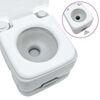 vidaXL Τουαλέτα Κάμπινγκ 2 pcs Γκρι και Λευκό 50.5 x 33 x 103 εκ