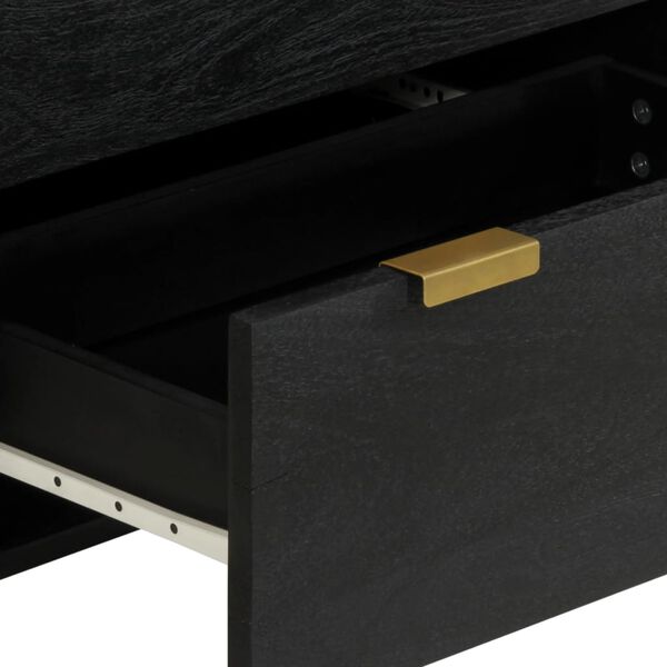 vidaXL Μπουφές Μαύρος 60x33x75 εκ. από Επεξεργασμένο Ξύλο