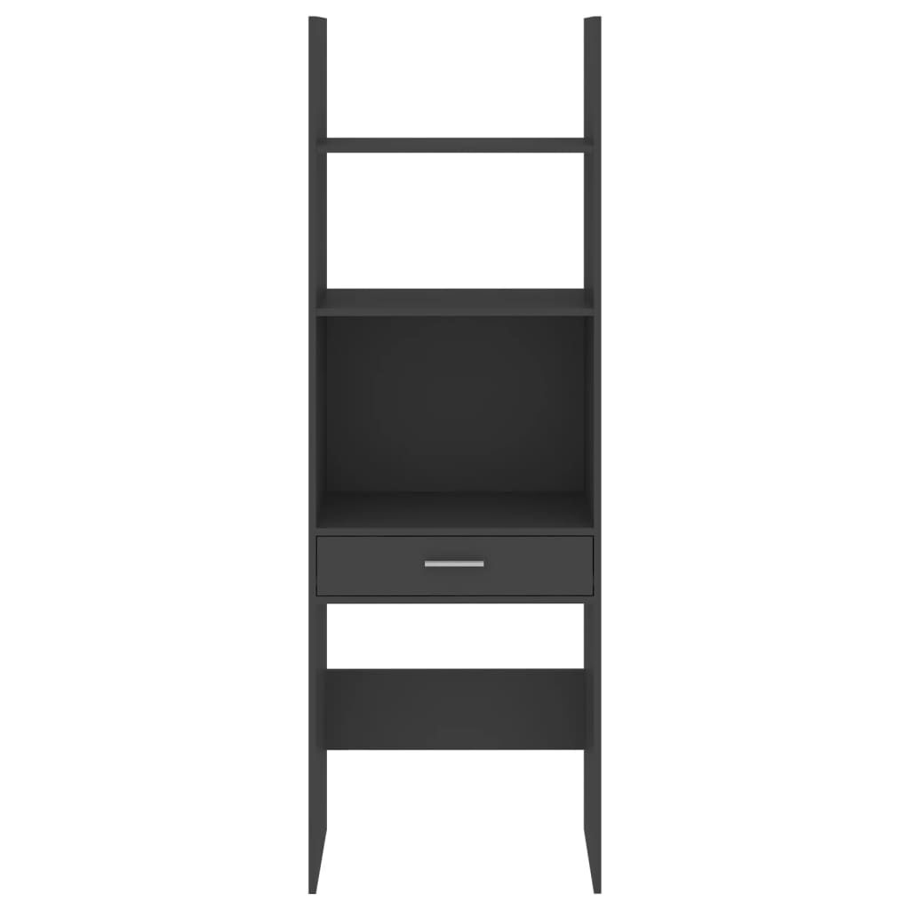 vidaXL Βιβλιοθήκη Γκρι 60 x 35 x 180 εκ. από Επεξ. Ξύλο