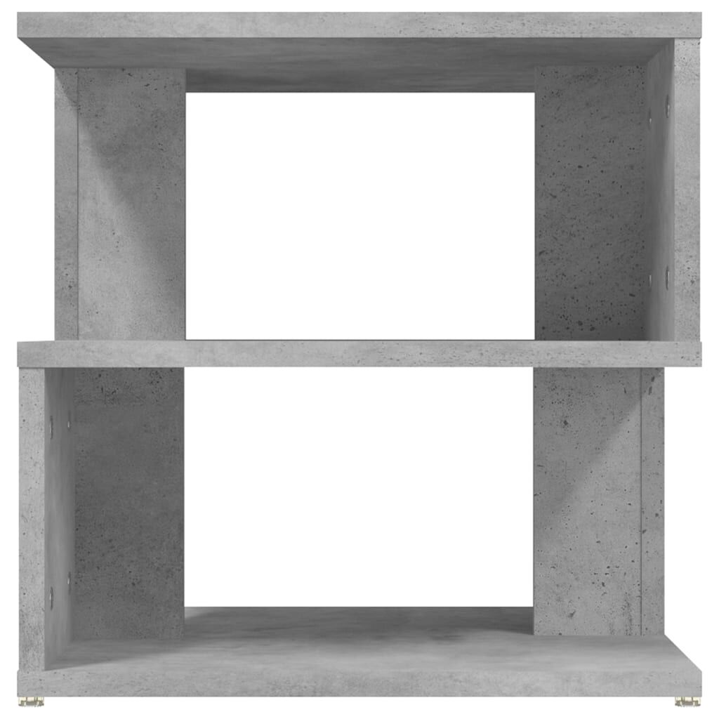 vidaXL Τραπέζι Βοηθητικό Γκρι Σκυροδέματος 40x40x40 εκ. Επεξ. Ξύλο
