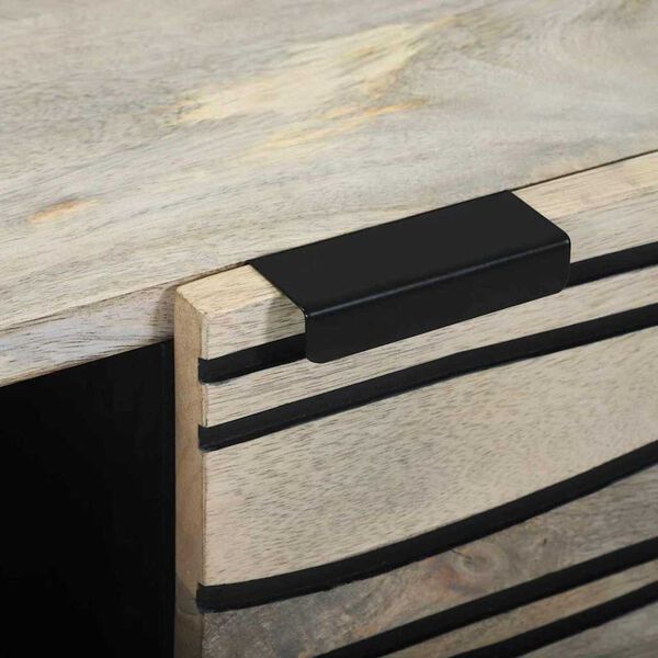 vidaXL Τραπεζάκι σαλονιού Άσπρο, Μαύρο 80 x 50 x 40 cm