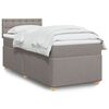 vidaXL &Kappa;&rho;&epsilon;&beta;ά&tau;&iota; Boxspring &mu;&epsilon; &Sigma;&tau;&rho;ώ&mu;&alpha; Taupe 100 x 200 &epsilon;&kappa;. &Upsilon;&phi;&alpha;&sigma;&mu;ά&tau;&iota;&nu;&omicron;