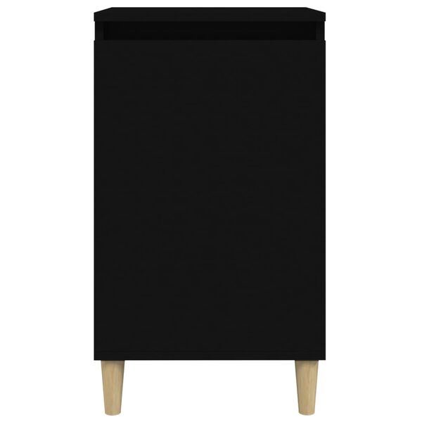 vidaXL Κομοδίνο Μαύρο 40 x 35 x 70 εκ. από Επεξεργασμένο Ξύλο