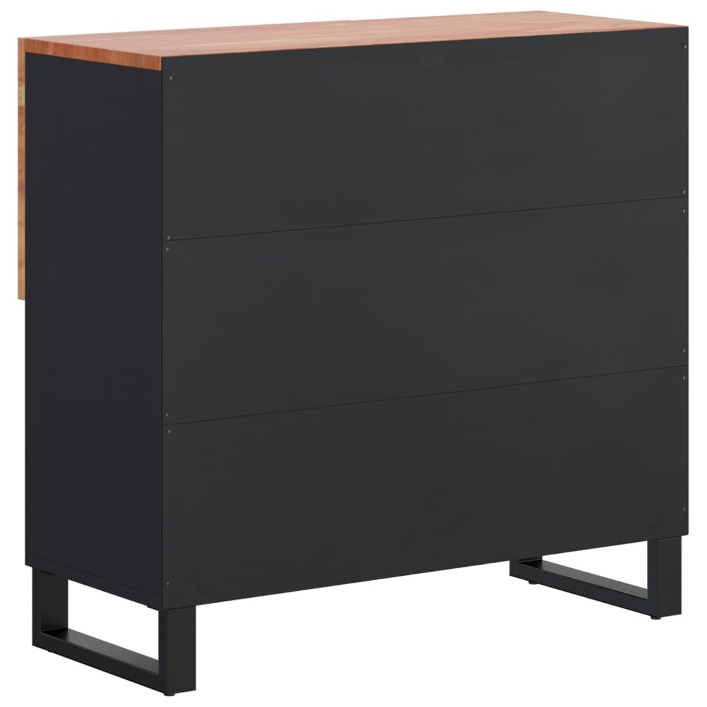 vidaXL Ντουλάπι με 2 Πόρτες 80 x 33 x 75 εκ. από Μασίφ Ξύλο Ακακίας