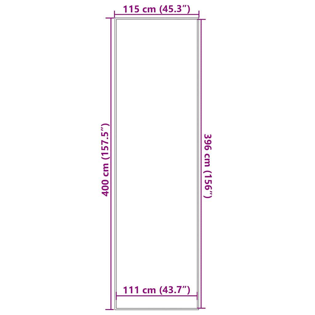vidaXL Πατάκι Εισόδου Καφέ 115 x 400 εκ.