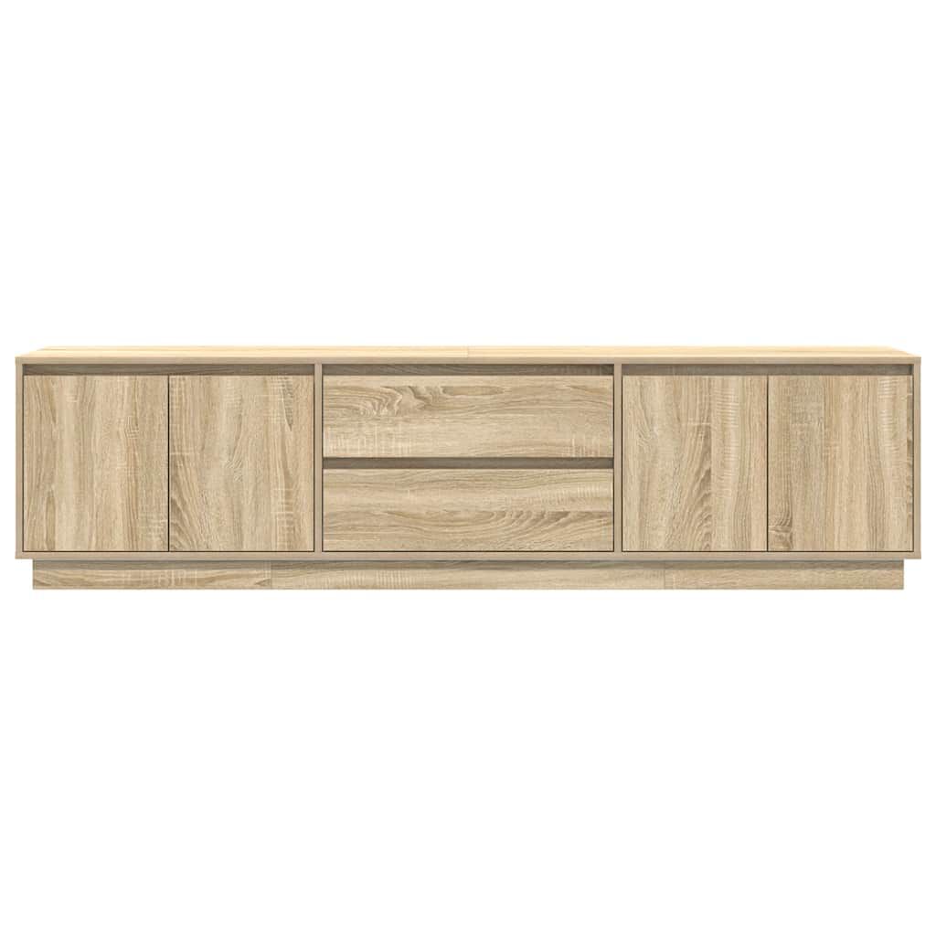 vidaXL Έπιπλο Τηλεόρασης με LED Sonoma Δρυς 193,5x41x50 εκ.