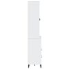 vidaXL Ντουλάπι Ψηλό VIKEN Λευκός 80x40x80 εκ. από Μασίφ Ξύλο Πεύκου
