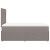 vidaXL &Kappa;&rho;&epsilon;&beta;ά&tau;&iota; Boxspring &mu;&epsilon; &Sigma;&tau;&rho;ώ&mu;&alpha; Taupe 120x200 &epsilon;&kappa;. &Upsilon;&phi;&alpha;&sigma;&mu;ά&tau;&iota;&nu;&omicron;