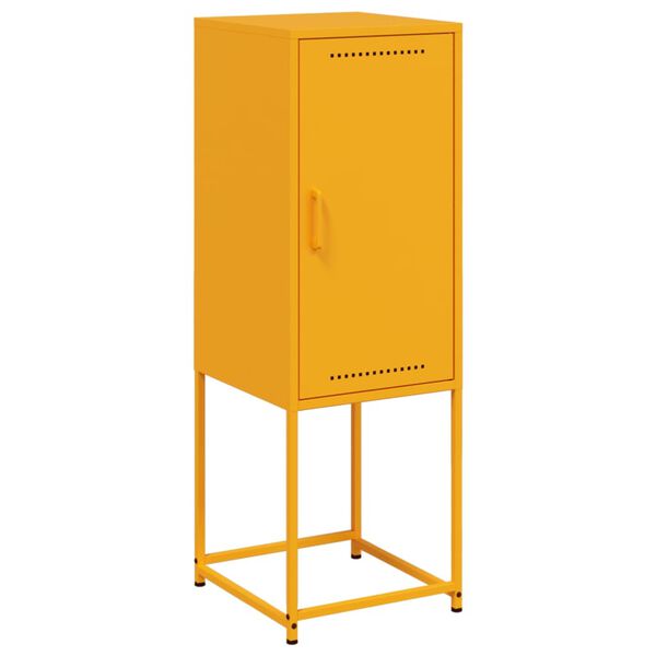 vidaXL Ντουλάπι Μουσταρδί 36x39x107 εκ. από Ατσάλι