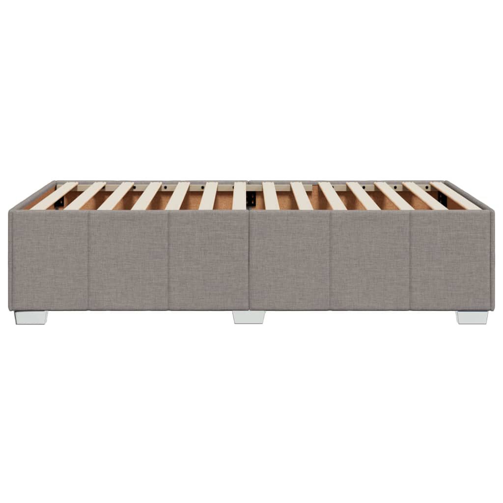 vidaXL Σκελετός Κρεβατιού Χωρίς Στρώμα Taupe 100 x 200 εκ. Υφασμάτινο