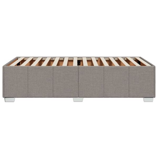 vidaXL Σκελετός Κρεβατιού Χωρίς Στρώμα Taupe 100 x 200 εκ. Υφασμάτινο