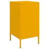 vidaXL Κομοδίνο Μουσταρδί 36x39x68 εκ. από Χάλυβα