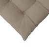 vidaXL Μαξιλάρια καθισμάτων 4 pcs Taupe 40 x 40 x 6 cm Μικροΐνες