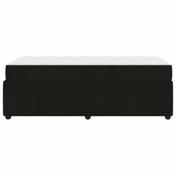 vidaXL Σκελετός κρεβατιού με στρώμα Άλλο Μαύρο 90 x 190 cm Βελούδο