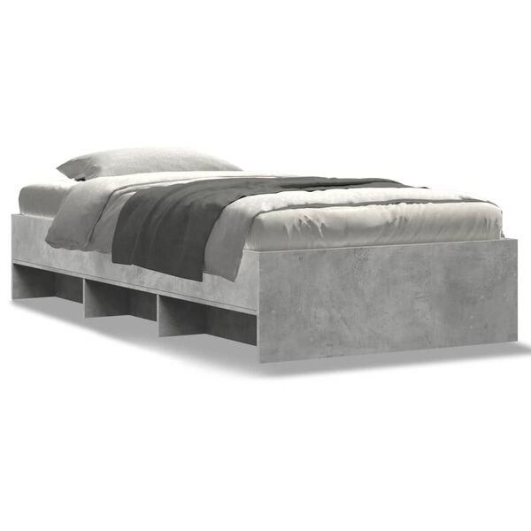 vidaXL Πλαίσιο Κρεβατιού Γκρι Sonoma 90x200 εκ. Επεξεργασμένο Ξύλο