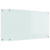 vidaXL Πίσω Πάνελ Κουζίνας Λευκό 100 x 60 cm σκληρυμένο γυαλί