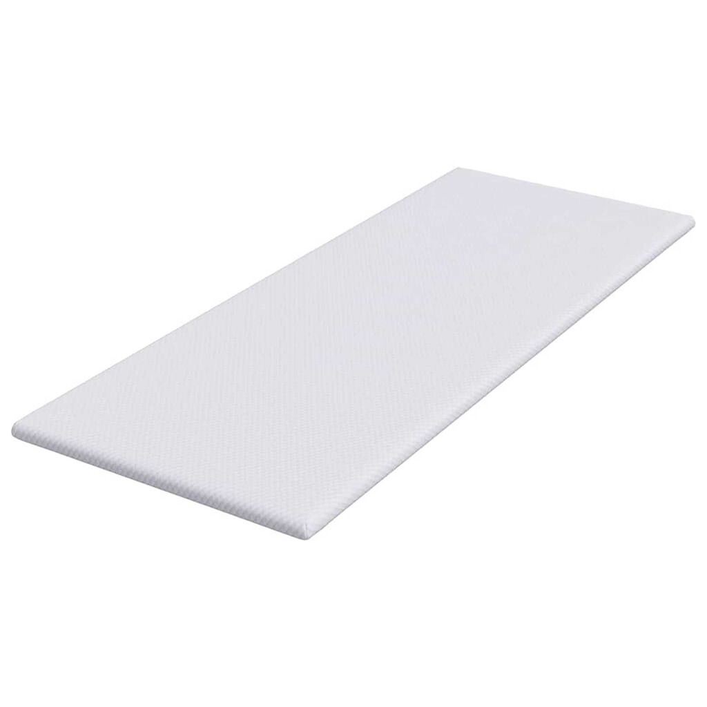 vidaXL Στρώματα Λευκό 70 x 200 cm 100% ύφασμα πολυεστέρα με τζακάρ
