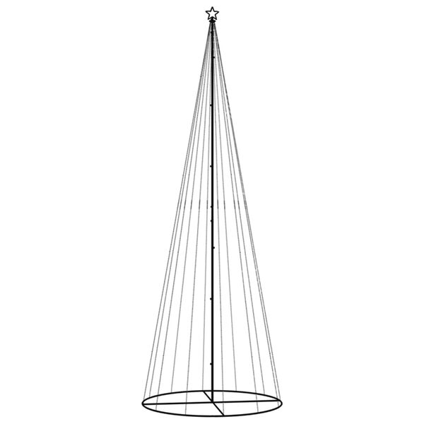vidaXL Χριστουγεννιάτικο Δέντρο Κώνος 732 LED Θερμό Λευκό 160x500 εκ.