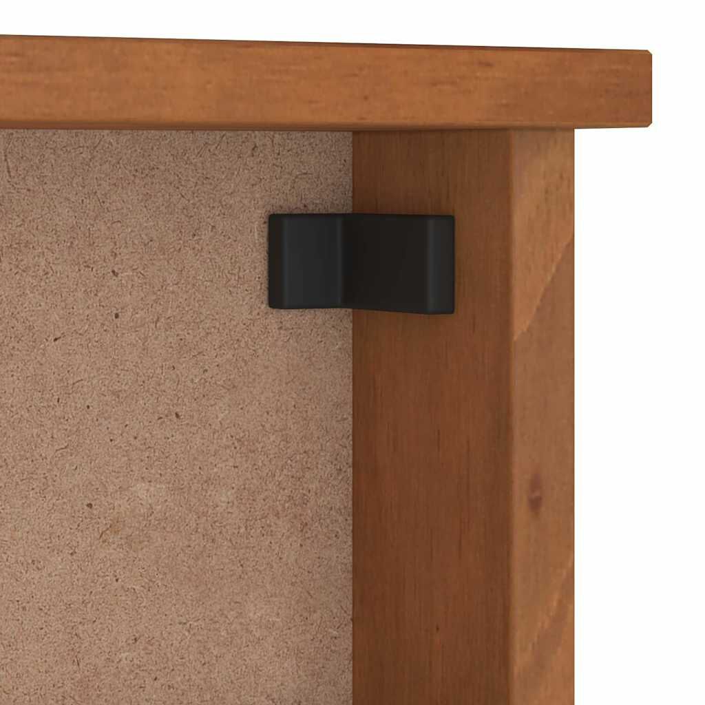 vidaXL Επίτοιχη κρεμάστρα παλτών SANDNES 87x12x35 εκ. Πεύκο μασίφ ξύλο