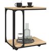 vidaXL Βοηθητικό Τραπέζι με Ρόδες Sonoma Δρυς 50x35x55,5εκ. Επεξ. Ξύλο
