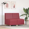 vidaXL Μοναδικός Καναπές χωρίς Χερούλια 2 pcs Κόκκινο 55 x 74 x 82 εκ.