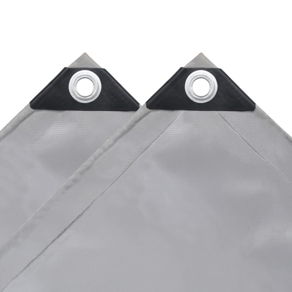 vidaXL Μουσαμάς Γκρι 3,5 x 5 μ. 650 γρ./μ.²