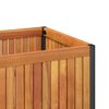 vidaXL Ζαρντινιέρα Κήπου 110x45x44 εκ. Μασίφ Ξύλο Ακακίας/Ατσάλι
