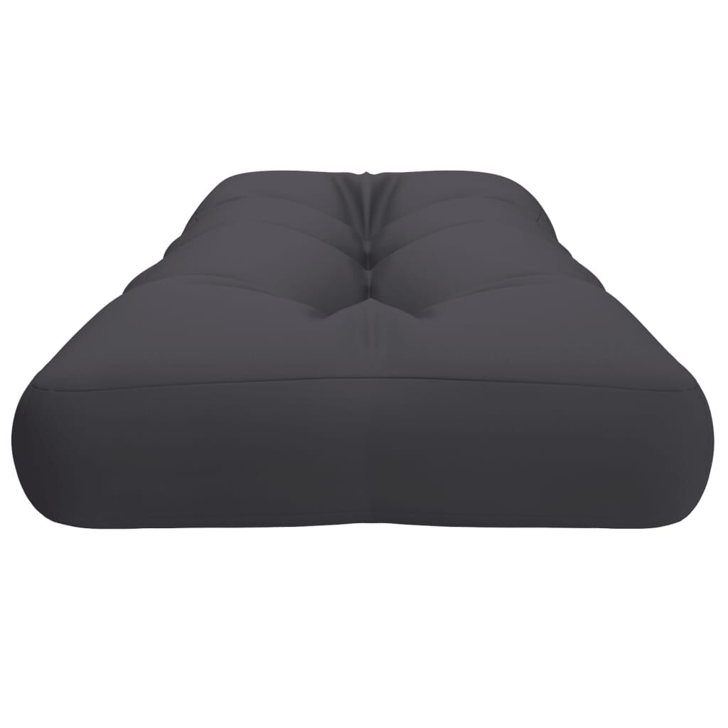 vidaXL Μαξιλάρι Παλέτας Ανθρακί 120 x 40 x 12 εκ. Υφασμάτινο
