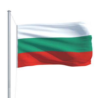vidaXL Σημαία Βουλγαρίας 6,2 μ. με Ιστό Αλουμινίου