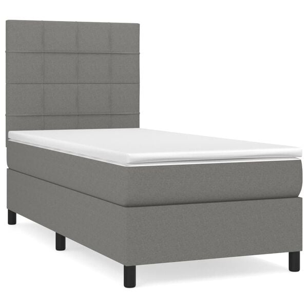 vidaXL &Kappa;&rho;&epsilon;&beta;ά&tau;&iota; Boxspring &mu;&epsilon; &Sigma;&tau;&rho;ώ&mu;&alpha; &Sigma;&kappa;&omicron;ύ&rho;&omicron; &Gamma;&kappa;&rho;&iota; 100x200 &epsilon;&kappa;. &Upsilon;&phi;&alpha;&sigma;&mu;ά&tau;&iota;&nu;&omicron;