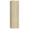 vidaXL Έπιπλο Τηλεόρασης 4 τεμ. Sonoma Δρυς 30,5x30x110εκ. Επεξ. Ξύλο