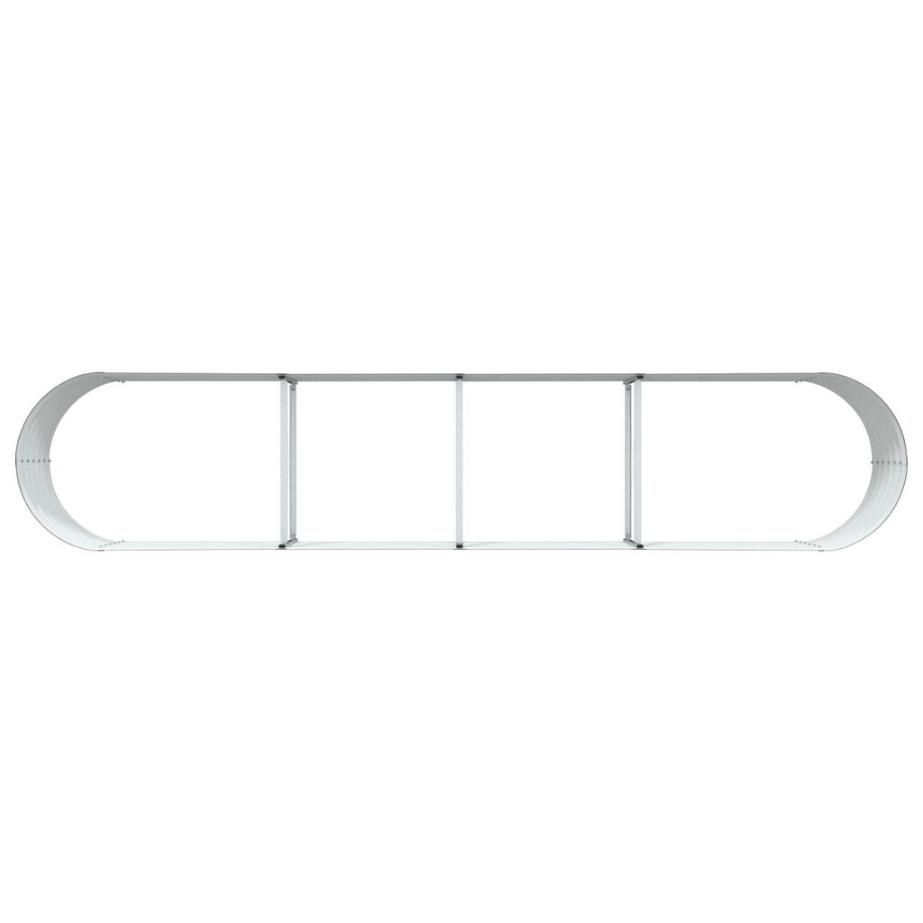 vidaXL Υψωμένο Παρτέρι για Κήπο Καφέ 400x80x44 εκ σε Γαλβανισμένο Χάλυβα